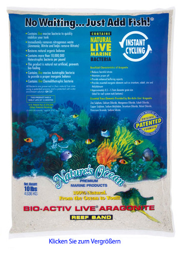 White Aquarium Sand for Saltwater Fish Tanks
