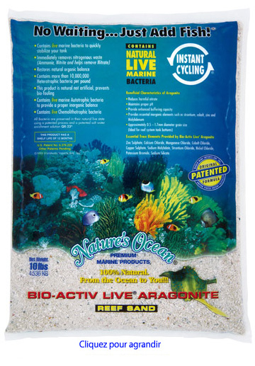 White Aquarium Sand for saltwater fish tank