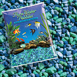 Pure Water Pebbles&reg; Blue Lagoon Aquarium Coloured Gravel