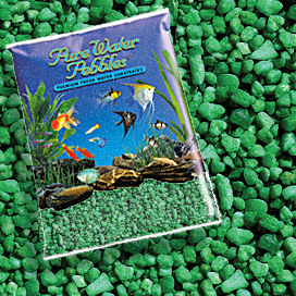 Pure Water Pebbles&reg; Emerald Green Aquarium Coloured Gravel