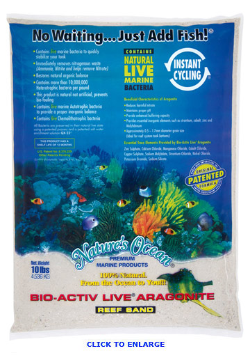White Aquarium Sand for Saltwater Fish Tanks