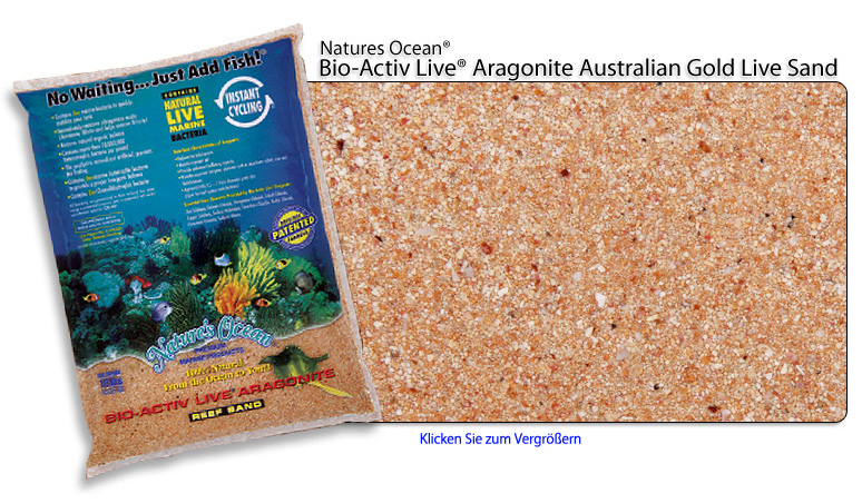 Natures Ocean® Bio-Activ Live® Aragonit Australian Gold Live Sand

