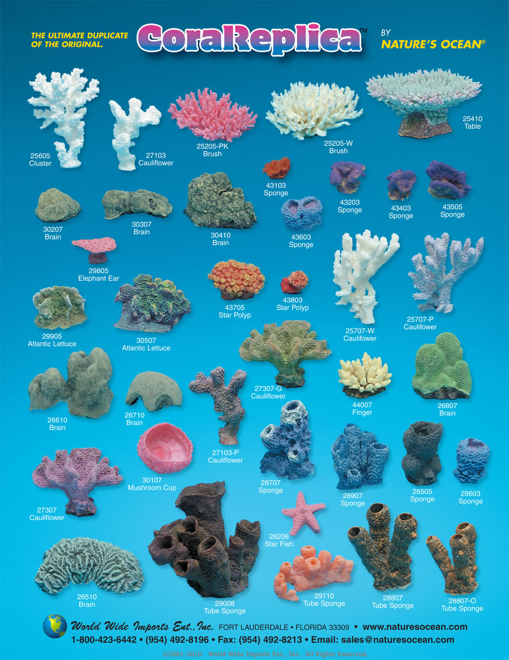 Nature’s Ocean® All Natural Decorative Coral Brochure