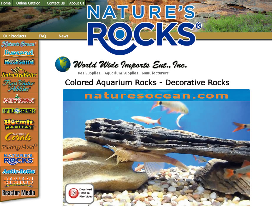 Colored Aquarium Rocks – Decorative Rocks by Natures Ocean®