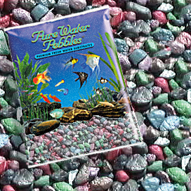 Pure Water Pebbles&reg; Rainbow Forest Aquarium Gravel